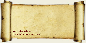 Večerinka Kovač vizit kartica